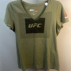 Reebok Womens UFC MMA Fan Tri-Blend V-Neck